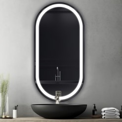 Lustro LED Alice Inox Black