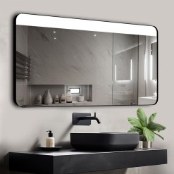 Lustro Diana Inox Black