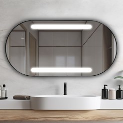 Lustro LED Bruna Inox Black