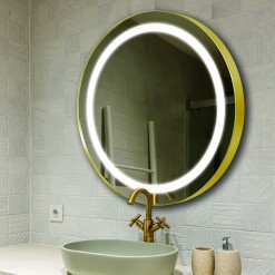 Lustro LED Silvia Inox Gold