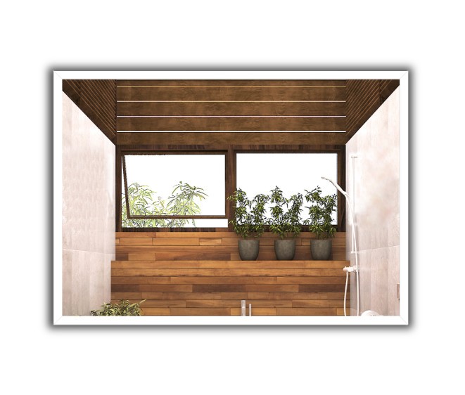 Lustro alu 001 White - Zdjęcie 2