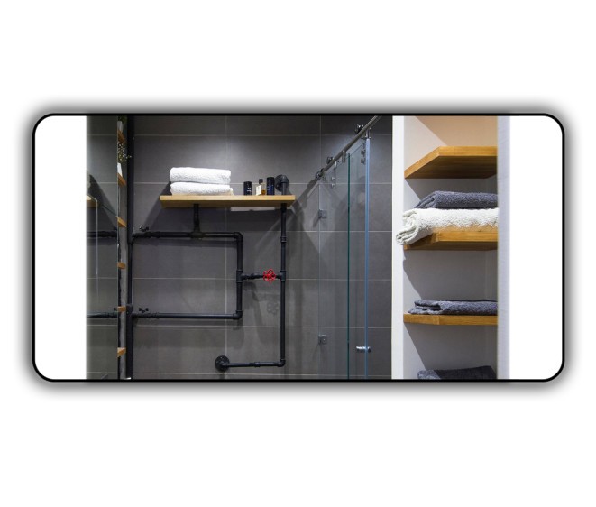 Lustro Sabina Inox Black - Zdjęcie 2