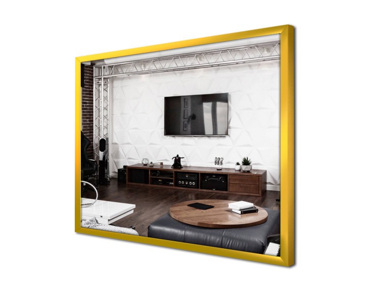 Lustro alu 001 Gold - Zdjęcie 1