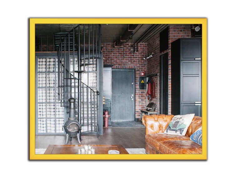 Lustro alu 001 Gold - Zdjęcie 2