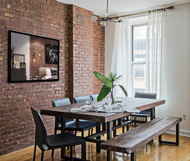 Lustro alu 001 Black - Zdjęcie 4