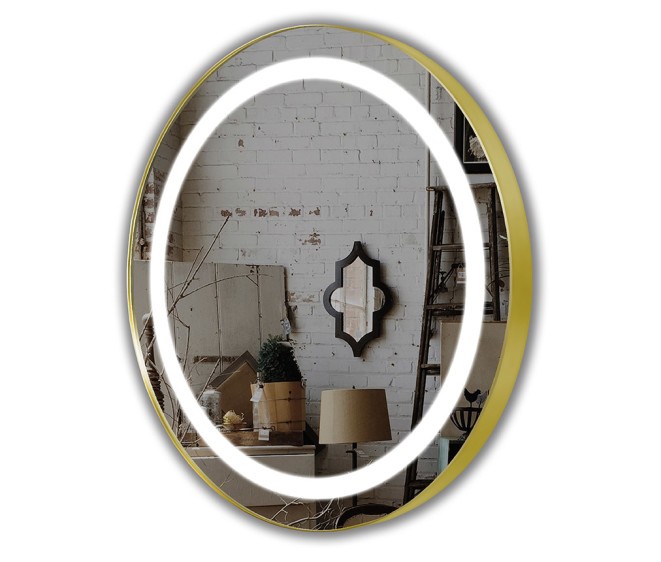 Lustro LED Silvia Inox Gold - Zdjęcie 1