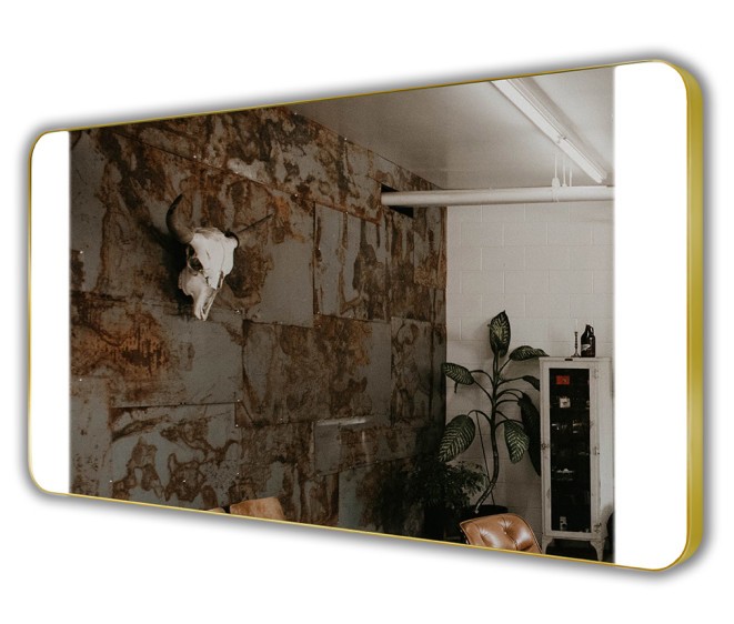 Lustro LED Sabina Inox Gold - Zdjęcie 1