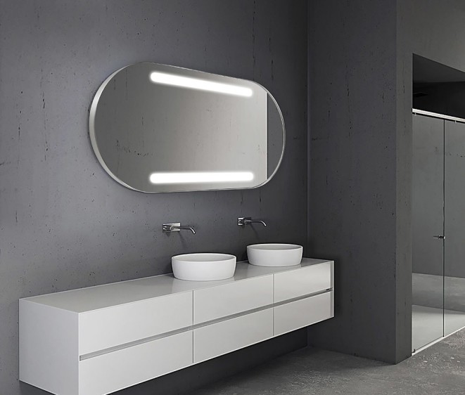 Lustro LED Bruna Inox - Zdjęcie 3