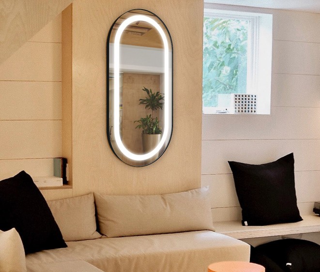 Lustro LED Alice Inox Black - Zdjęcie 3