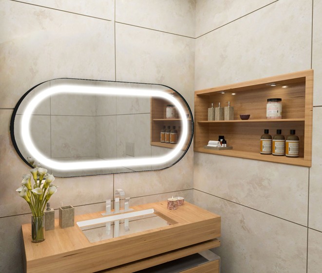 Lustro LED Anatolia Inox Black - Zdjęcie 3