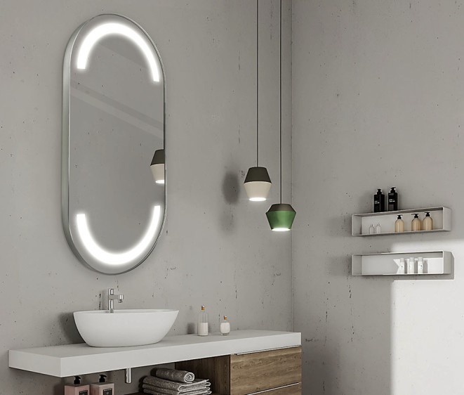 Lustro LED Alberta Inox - Zdjęcie 3