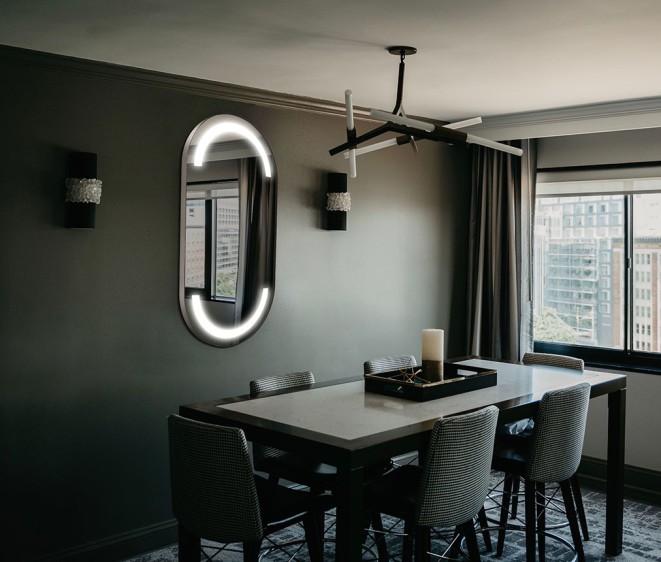 Lustro LED Alberta Inox - Zdjęcie 5