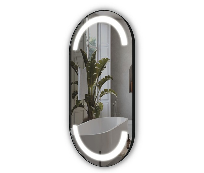 Lustro LED Alberta Inox Black - Zdjęcie 1