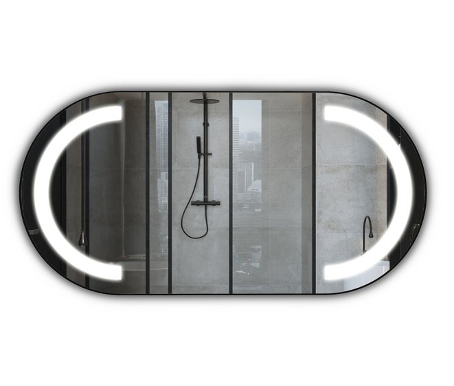 Lustro LED Alessandra Inox Black - Zdjęcie 2