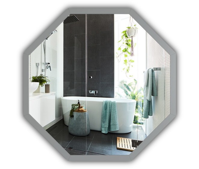 Lustro w aluminiowej ramie Octagon Alu - Zdjęcie 1