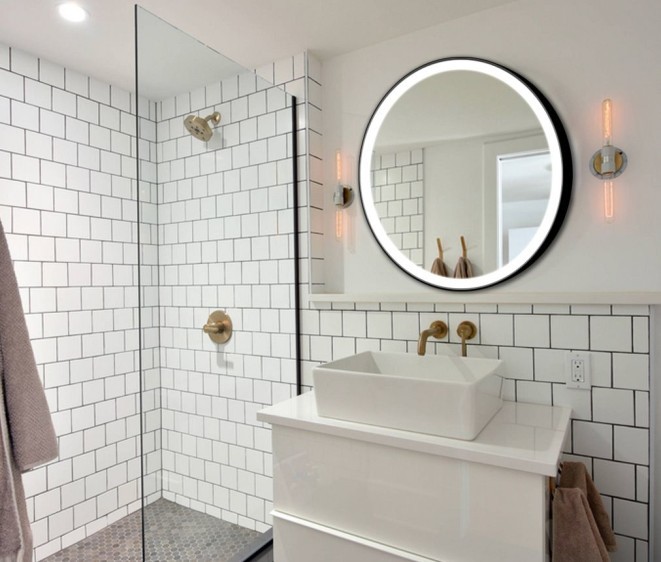 Lustro LED Carlotta Inox Black - Zdjęcie 3