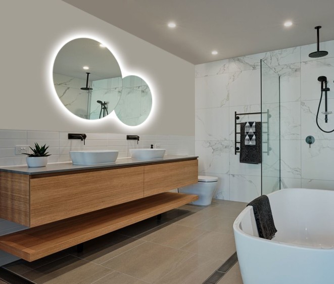 Lustro Circles + ambilight - Zdjęcie 3