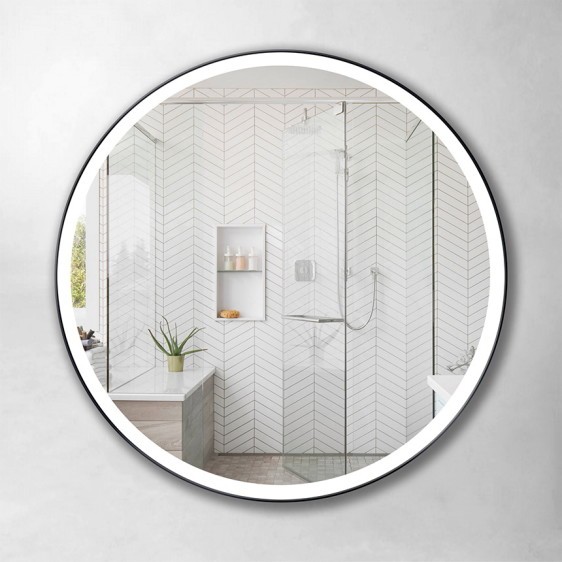 Lustro LED Carlotta Inox Black - Zdjęcie 7