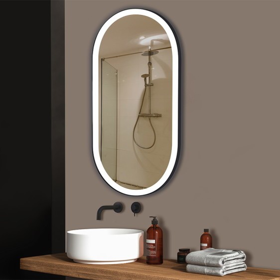 Lustro LED Sofia Inox Black - Zdjęcie 7