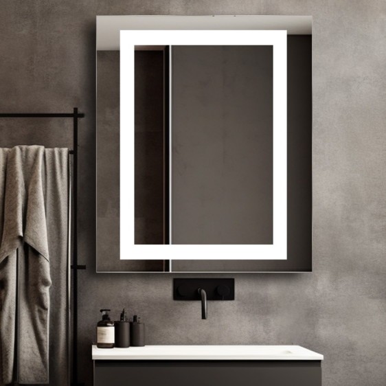 Szafka lustrzana Leonardo Black - Zdjęcie 6