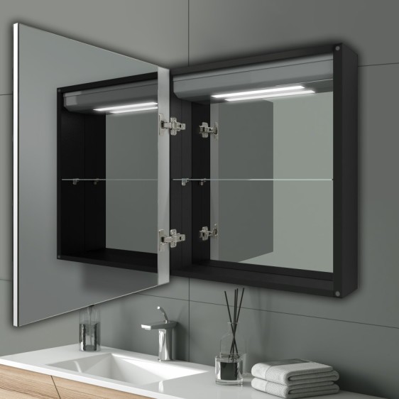 Szafka lustrzana Atlant 101 Black - Zdjęcie 7