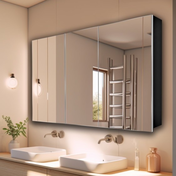 Szafka lustrzana Atlant 301 Black - Zdjęcie 6