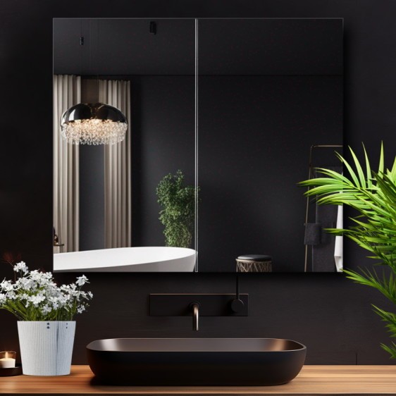 Szafka lustrzana Atlant 201 Black - Zdjęcie 7