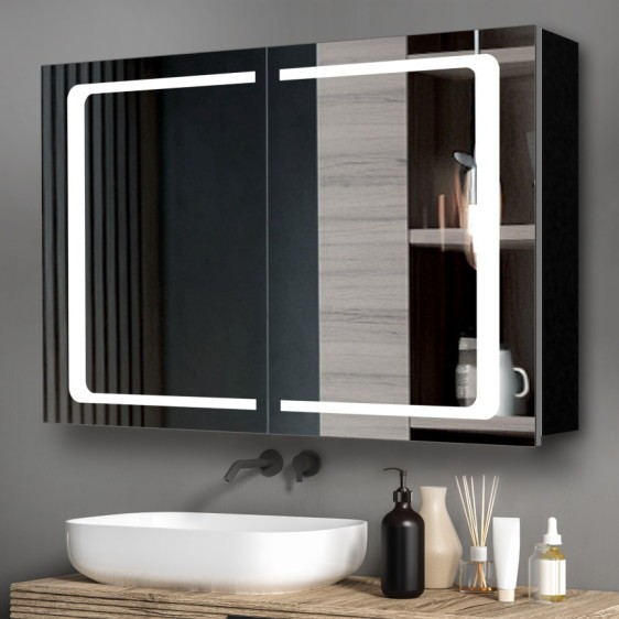 Szafka lustrzana Andrea Black - Zdjęcie 7