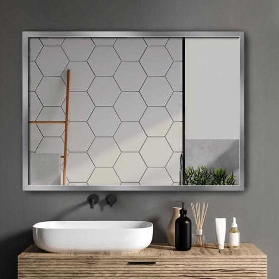 Lustro alu 001 Chrome - Zdjęcie 5