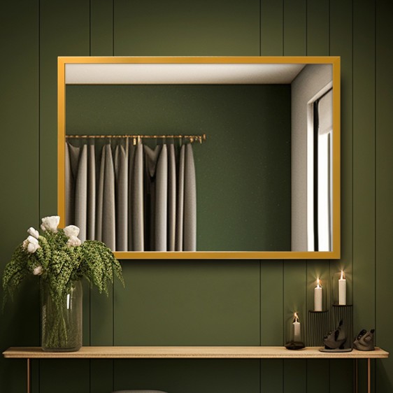 Lustro alu 001 Gold - Zdjęcie 4