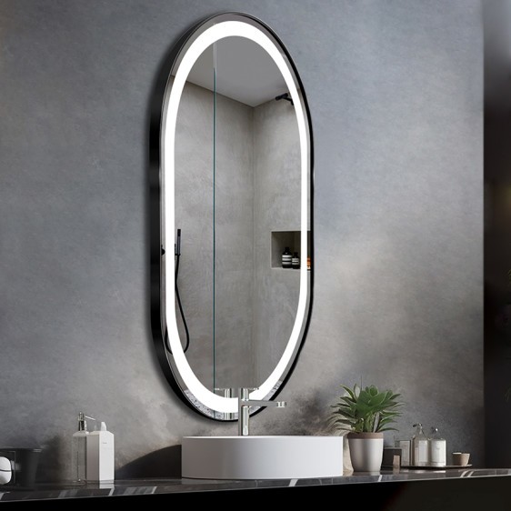 Lustro LED Alice Inox Black - Zdjęcie 8