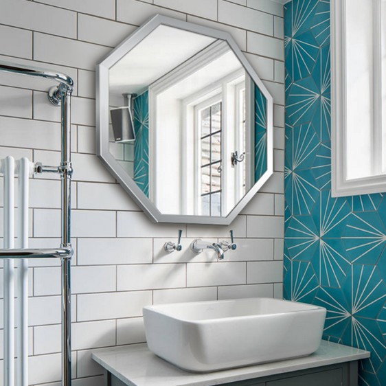 Lustro w aluminiowej ramie Octagon Alu - Zdjęcie 7