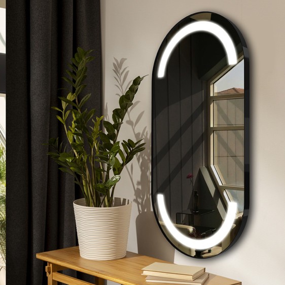 Lustro LED Alberta Inox Black - Zdjęcie 7