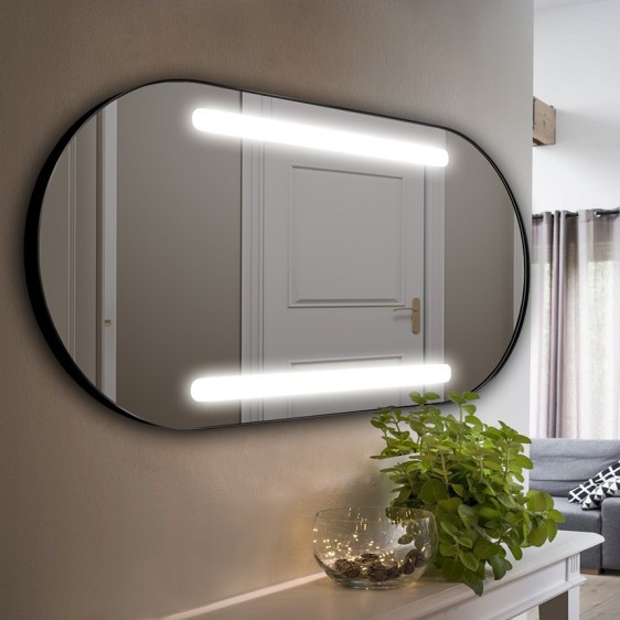 Lustro LED Bruna Inox Black - Zdjęcie 8