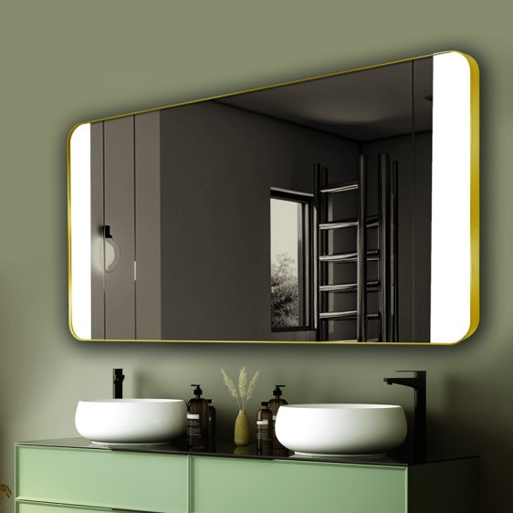 Lustro LED Sabina Inox Gold - Zdjęcie 6