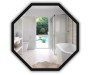 Lustro w aluminiowej ramie Octagon Alu Black - Zdjęcie 1