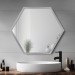 Lustro w aluminiowej ramie Hexagon Alu H - Zdjęcie 7